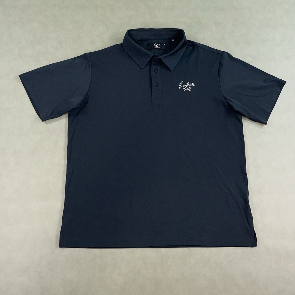 Eastside Golf Performance Polo Shirt Mens Large Black Casual Preppy Short Sleeve